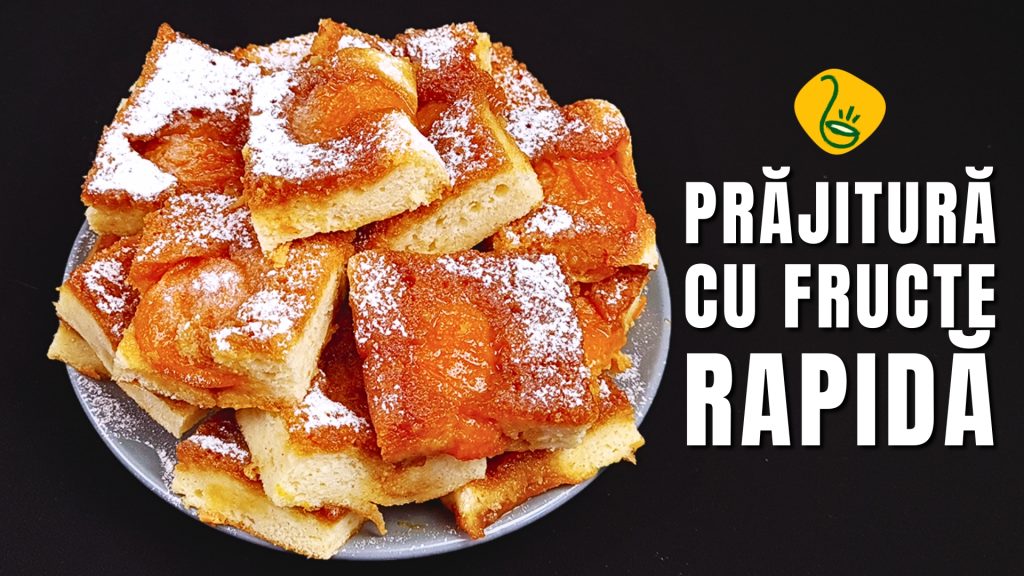 Prăjitură Răsturnată cu Caise și Caramel